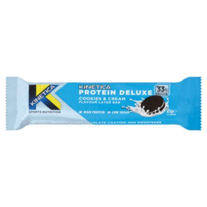 Picture of  Kinetica Protein Deluxe Cook&Cream Bar45g x15